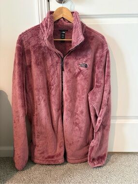 The North Face Woman’s  Osito Plush Fleece Full Zip Jacket - Mesa Rose XXXL